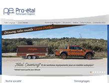 Tablet Screenshot of pro-etal.fr